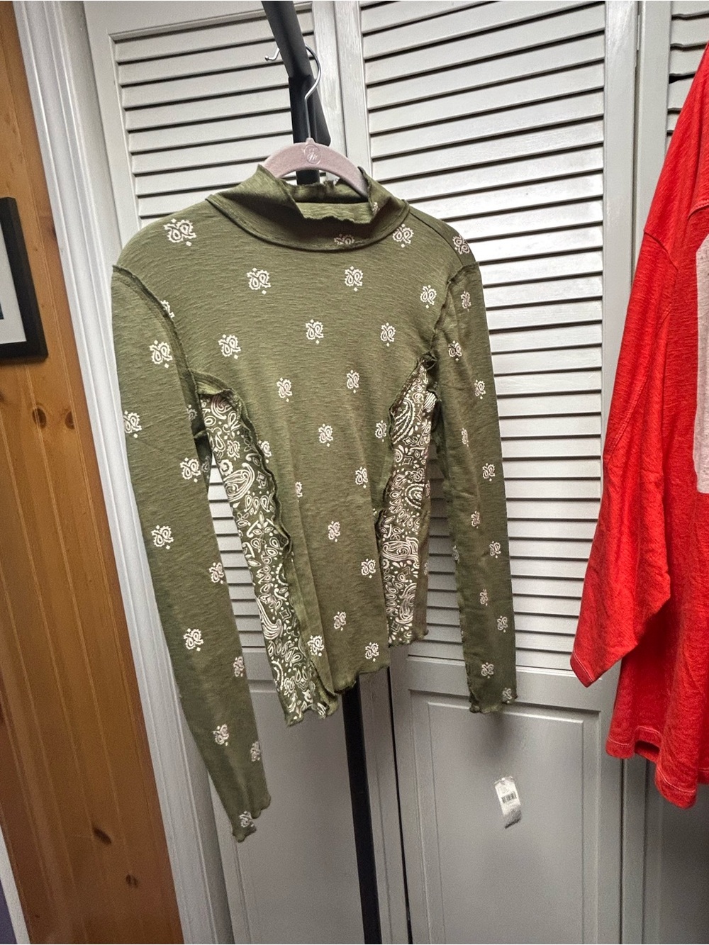 Nwot Pilcro cotton slub turtlenect top - Picture 3 of 5